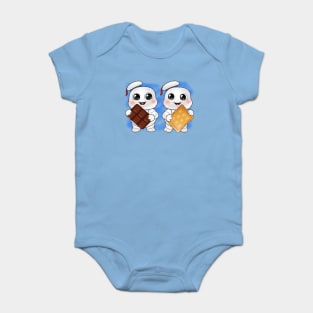 Chibi Stay Puft Marshmallow Man Smore Time! Baby Bodysuit